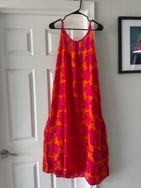 Bright Pink & Orange Floral Slip Dress, straight from Hawaii